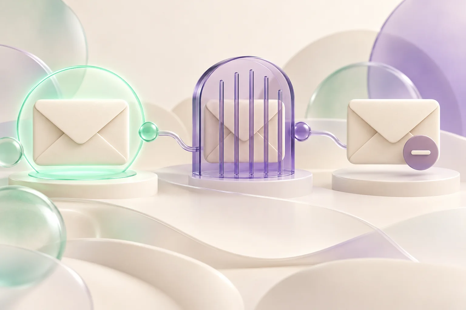 Active, suppressed and unsubscribed envelope states connect as three nodes